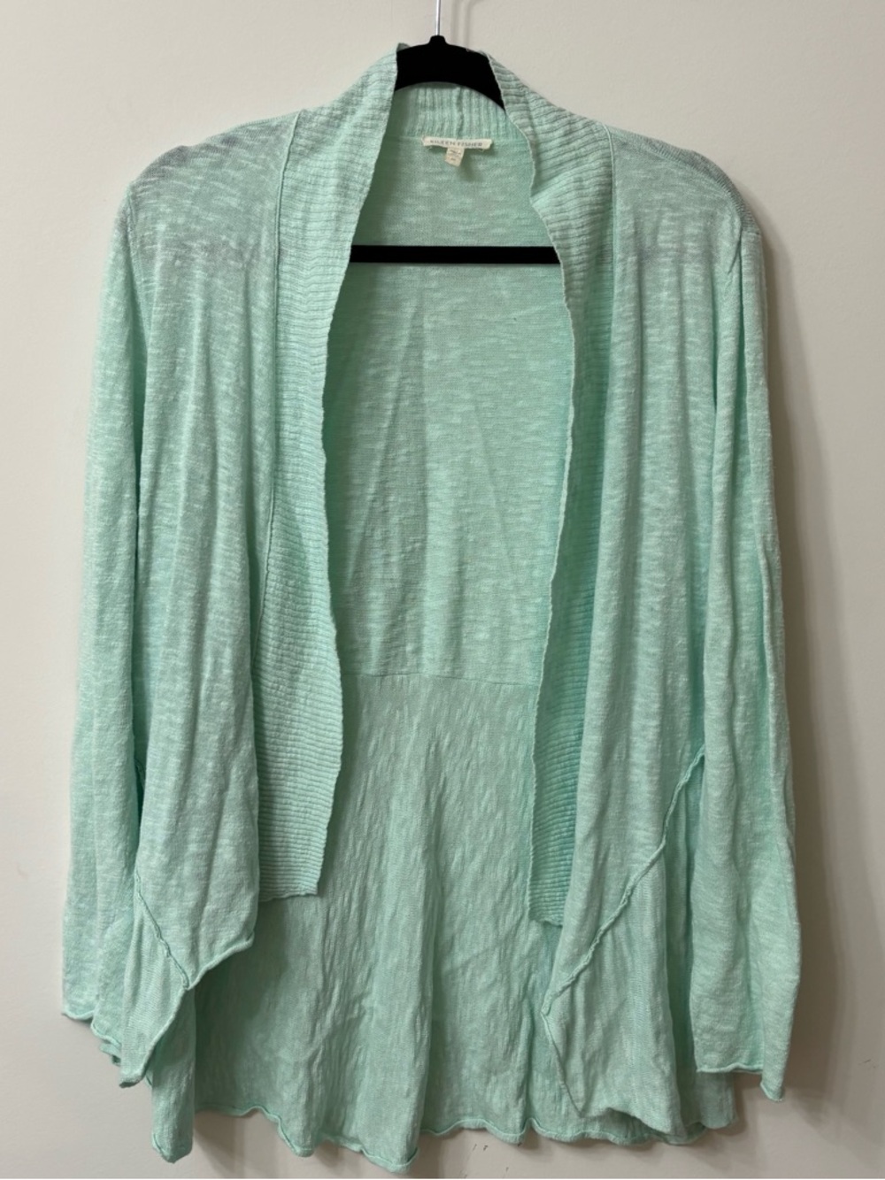 Eileen Fisher Linen Open Cardigan, XS